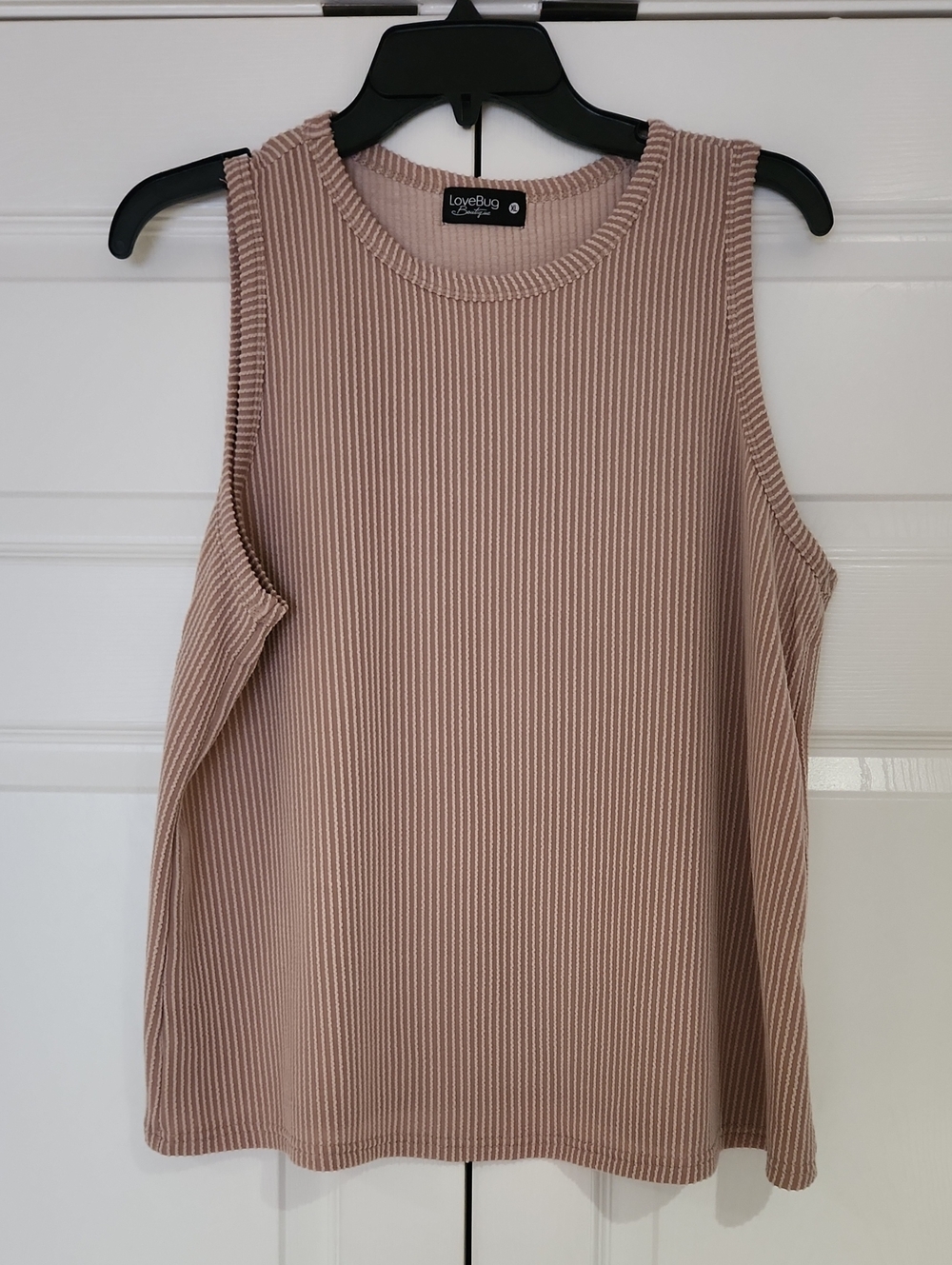 Love Blush Ribbed Tank Top